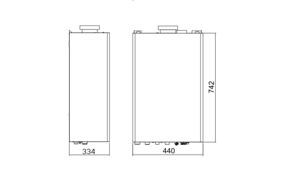 Настенный газовый котел 28 кВт Thermex EuroElite F28