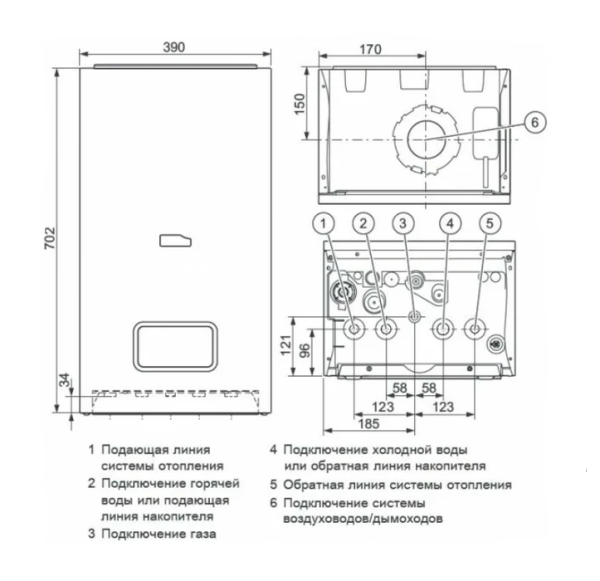 Настенный газовый котел Protherm Рысь К 18/25 MKV (0010020287)