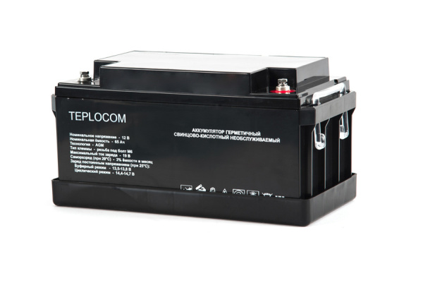Аккумулятор Teplocom АКБ 65Ач