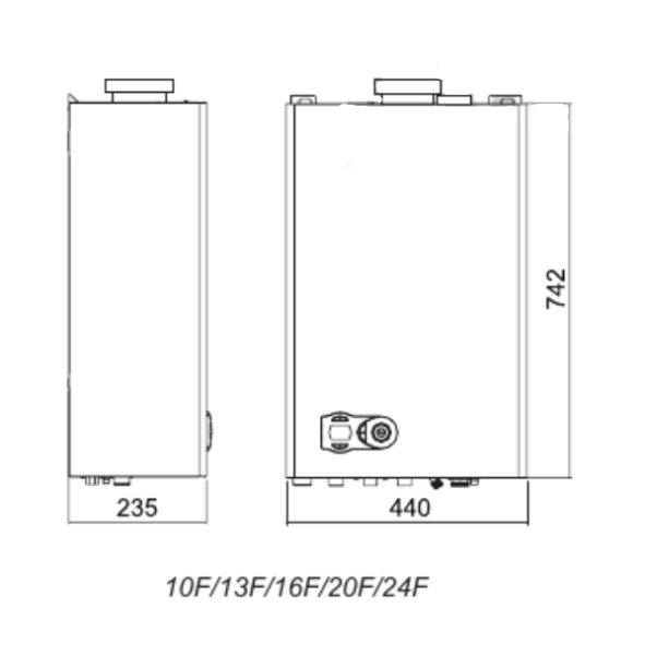 Настенный газовый котел Ferroli FORTUNA F 16 (GCKG3KYA)