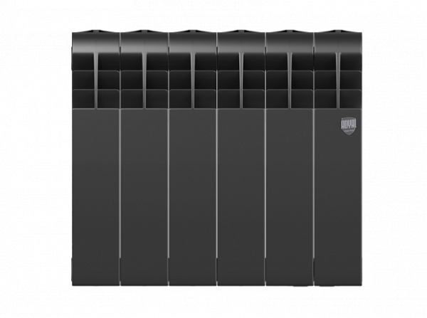 Биметаллический радиатор Royal Thermo Biliner 350 VD 6 секц. Noir Sable