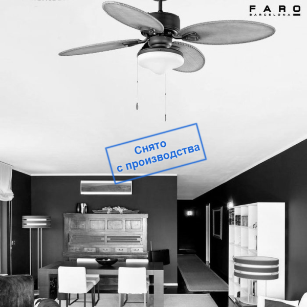 Вентилятор с подсветкой Faro LOMBOK L