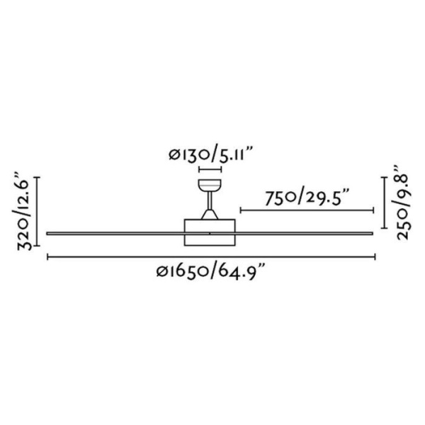 Вентилятор с подсветкой Faro Century Niquel (33554)