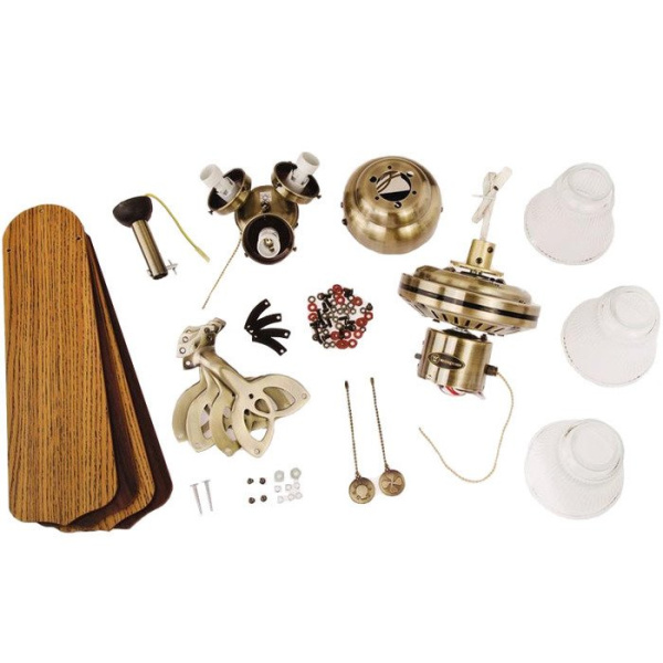 Вентилятор с подсветкой Westinghouse Princess Trio Brass