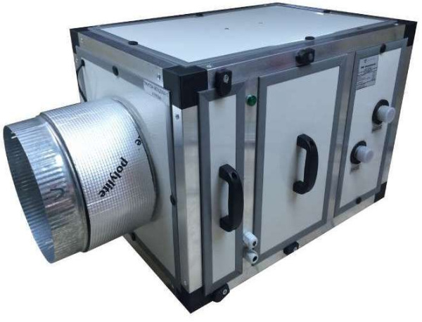 Приточная вентиляционная установка КЛИМАТРОНИК КТ-УЮТ 500 В (с водяным калорифером и наборкой для смесительного узла)