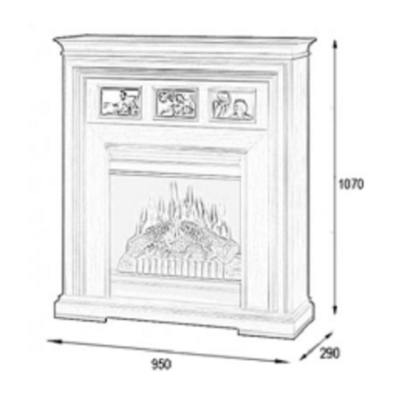 Электрический камин Dimplex Acadian DFP 20-1060BW