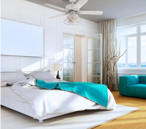 Вентилятор с подсветкой Westinghouse Barnett White