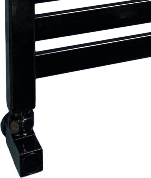 Водяной полотенцесушитель Ника ЛМ-3 80/50 RAL9005 черный матовый с вентилями
