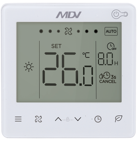 Напольно-потолочный фанкойл до 8 кВт Mdv MDKH1-V800F-R4