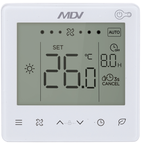 Напольно-потолочный фанкойл до 8 кВт Mdv MDKH1-V800F-R4