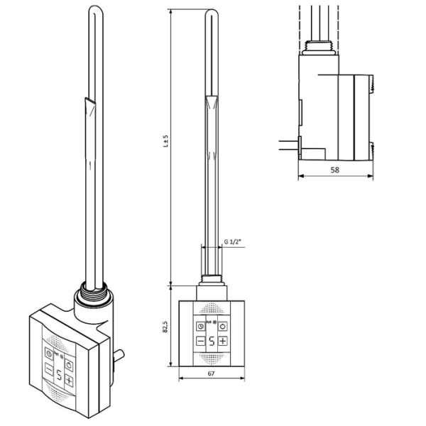 Блок управления Маргроид КТХ-4 с скрытым подключением
