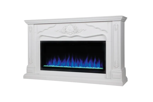 Линейный электрокамин Real-Flame Victoria 42 WT с очагом Saphir 42