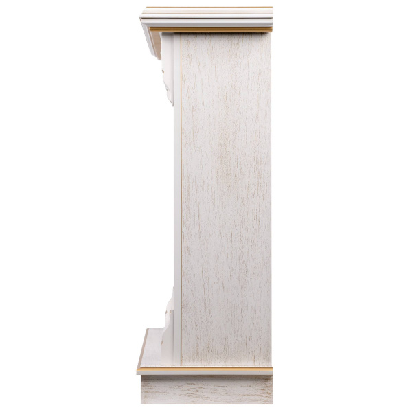 Широкий портал Firelight Barocco 25 шпон белый дуб с золотой патиной