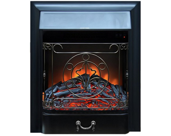 Электрокамин с классическим очагом 2D Glenrich Лотос М (Magestic BL,BR) Белый