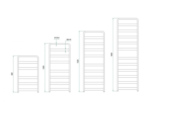Электрический полотенцесушитель Grota Solido 527х1800 El