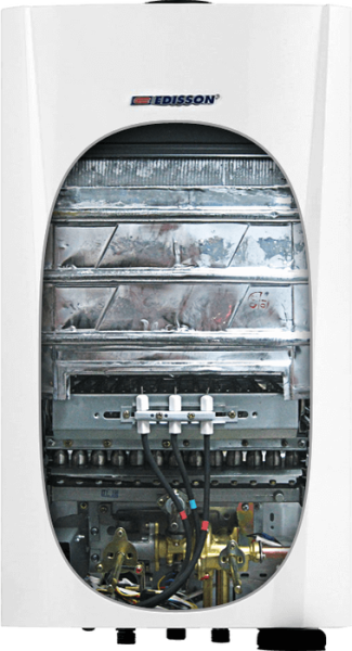 Газовый проточный водонагреватель Edisson F 20 D (silver)