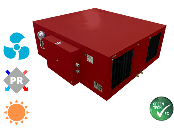 Приточно-вытяжная вентиляционная установка MIRAVENT PR 750 W (с водяным калорифером)