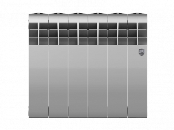 Биметаллический радиатор Royal Thermo Biliner 350 VD 6 секц. Silver Satin