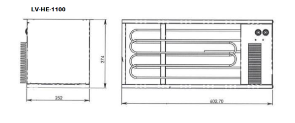 Нагреватель электрический Lessar LV-HE 1100-9,0-3 E15