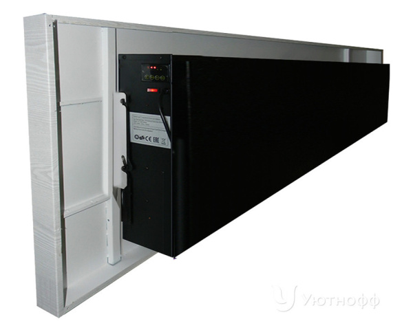 Линейный электрокамин Glenrich Genius 240 Белёный дуб