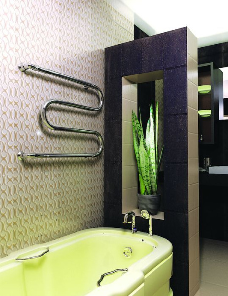 Водяной полотенцесушитель Тера М-образный с полкой ПСВ-06-08 600х400