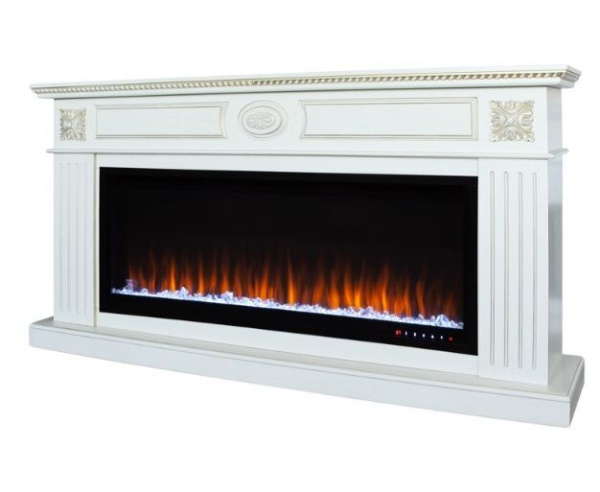 Линейный электрокамин Real-Flame Siena BV/42 (WT-659G) с очагом Saphir 42