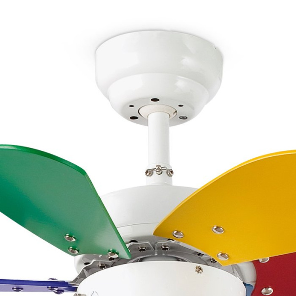 Вентилятор с подсветкой Faro PALAO MULTI COLOR (33179)