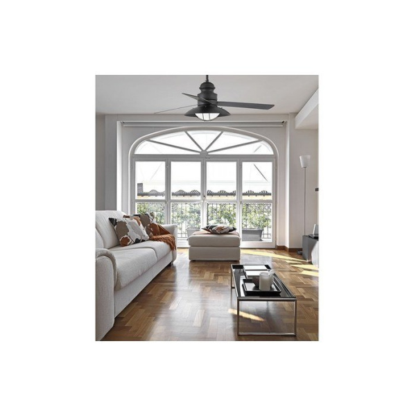 Вентилятор с подсветкой Faro Winch (33396)