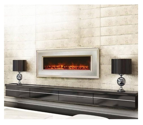 Линейный электрокамин Glenrich Genius 100 (цвет-Кремовый)