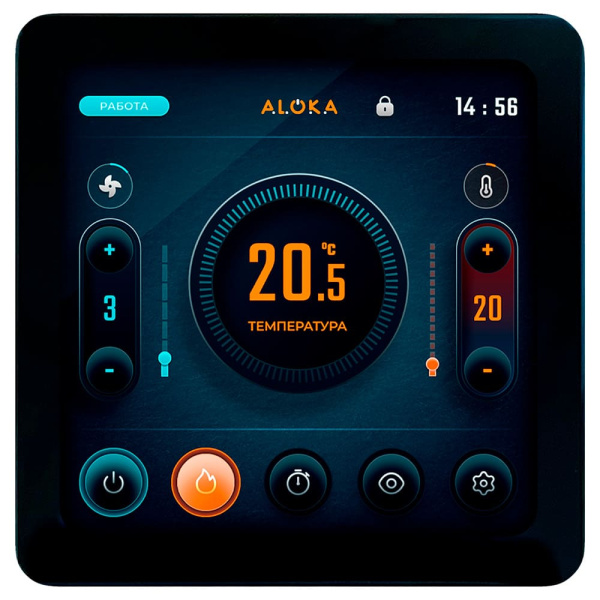 Приточно-вытяжная вентиляционная установка Naveka Node3-1000(25m)/RR2,VEC(B190*2),E1.8 Compact с пультом TS4