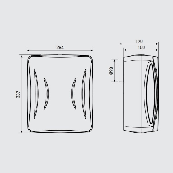 Вытяжка для ванной диаметр 100 мм Soler & Palau EBB 250NS