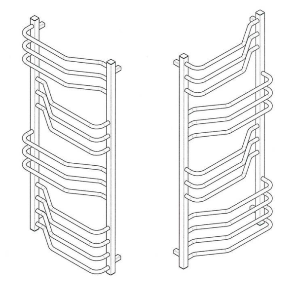 Водяной полотенцесушитель Grota Ondo 530x900