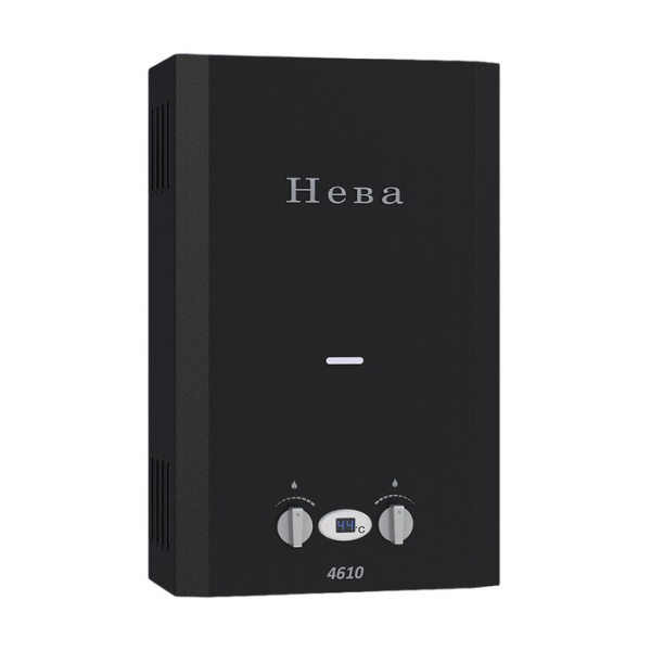 Газовый проточный водонагреватель Neva 4610 матовый чёрный