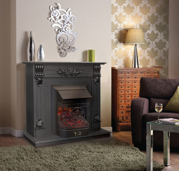 Электрокамин с классическим очагом 3D Real-Flame Ottawa STD/EUG DN с очагом 3D Oregan