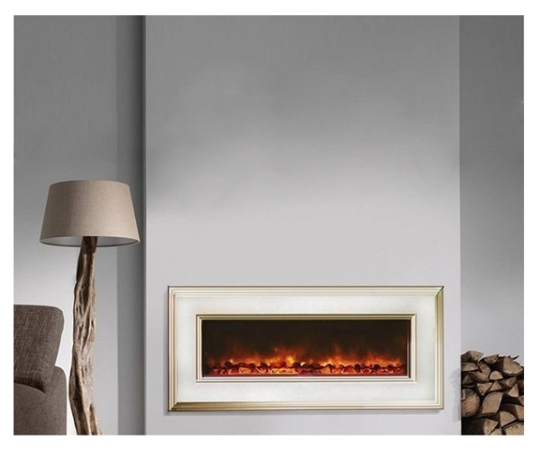 Линейный электрокамин Glenrich Genius 100 (цвет-Кремовый)
