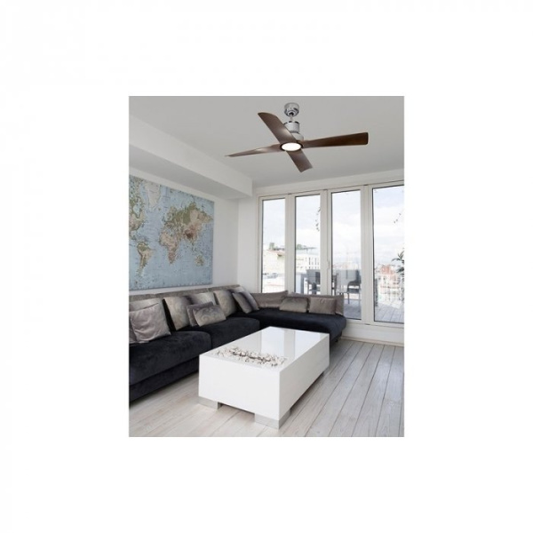 Вентилятор с подсветкой Faro Winche Cromo 1L (33482-8)