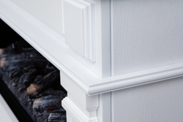 Линейный электрокамин Real-Flame ISLANDIA CST1000 WT с очагом 3D CASSETTE 1000