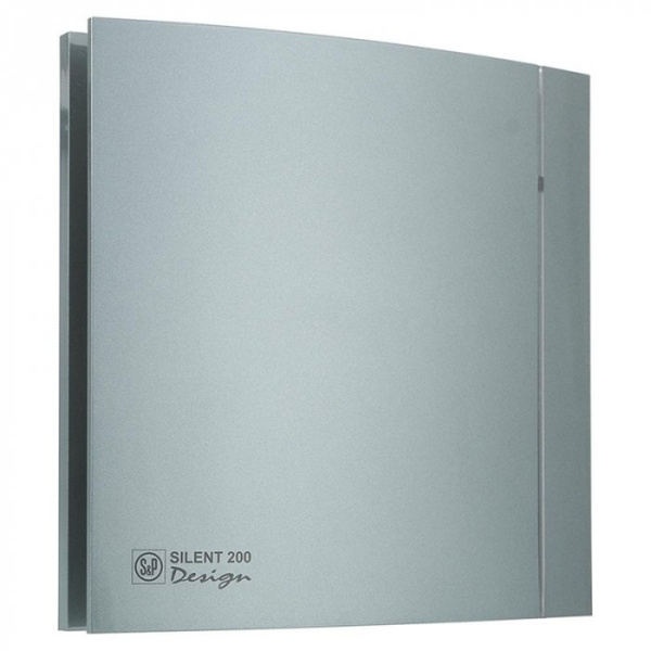 Вытяжка для ванной диаметр 120 мм Soler & Palau SILENT-200 CZ GREY DESIGN-4C