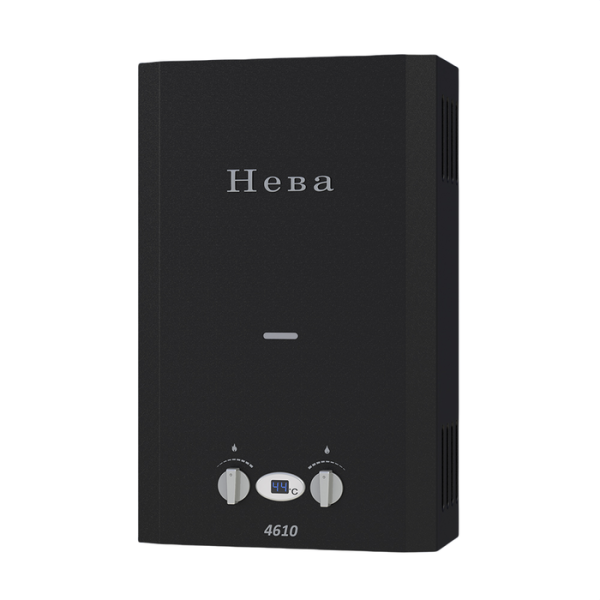 Газовый проточный водонагреватель Neva 4610 матовый чёрный