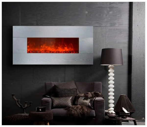 Линейный электрокамин Glenrich Genius 100 (цвет-Белый)