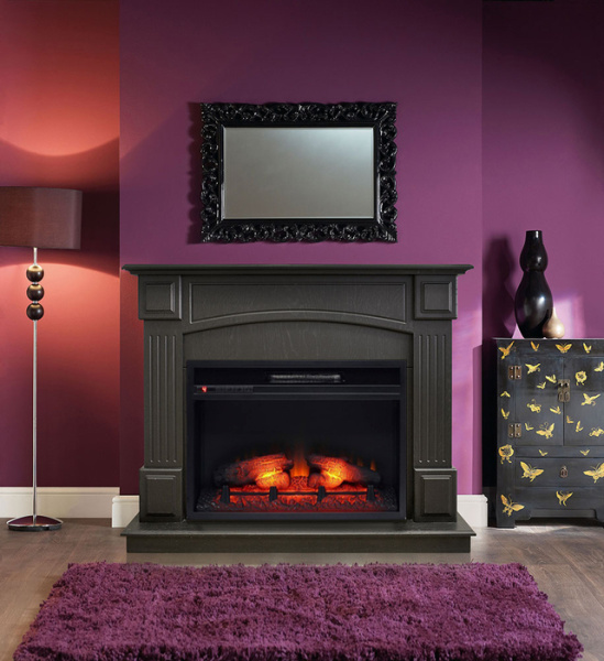 Электрокамин с широким очагом 2D Real-Flame Carolina 25,5/24 DN Eridan 24