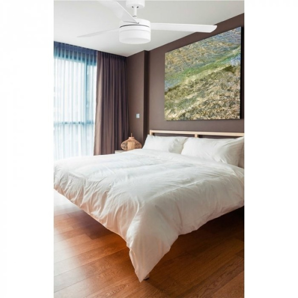 Вентилятор с подсветкой Faro Panay Blanco (33607)