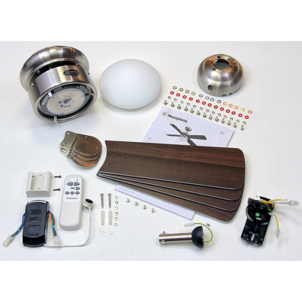 Вентилятор с подсветкой Westinghouse Colosseum White