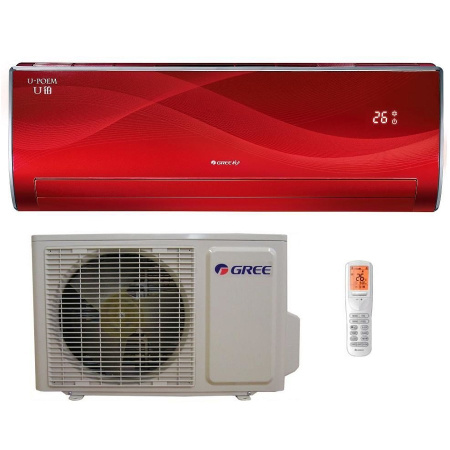 Настенный кондиционер (сплит-система) Gree GWH 09 UB-K3 DNA3A red