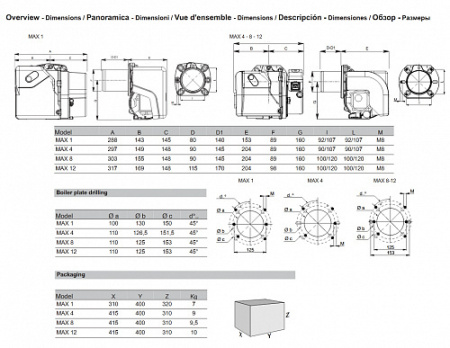 Дизельная горелка Ecoflam MAX 4 TW(*)