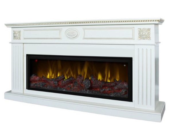 Линейный электрокамин Real-Flame Siena BV/42 (WT-659G) с очагом Beverly 1000