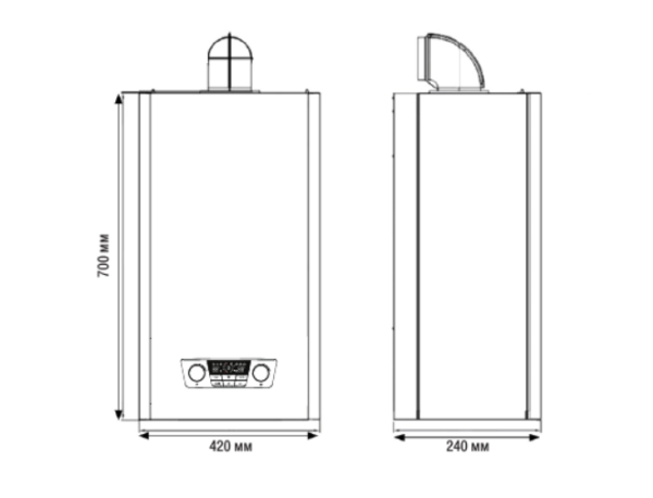 Настенный газовый котел Kentatsu Nobby Balance Plus 18-2CS
