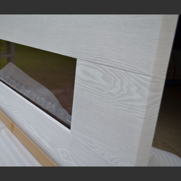 Линейный электрокамин Glenrich Genius 100 Белёный дуб