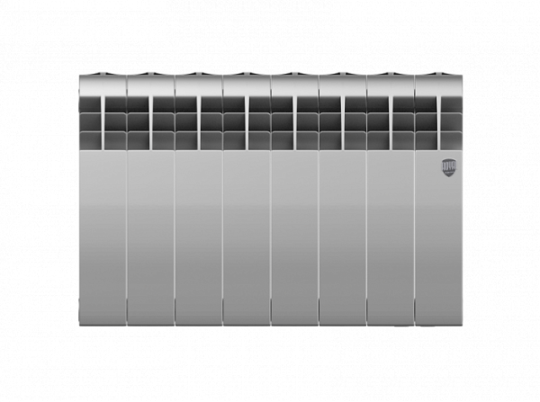 Биметаллический радиатор Royal Thermo Biliner 350 Silver Satin 8 секц.