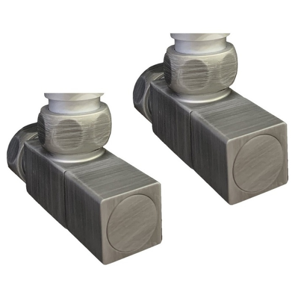 Водяной полотенцесушитель Ника ЛМ-7 100/50 Matt Antique Silver с вентилями